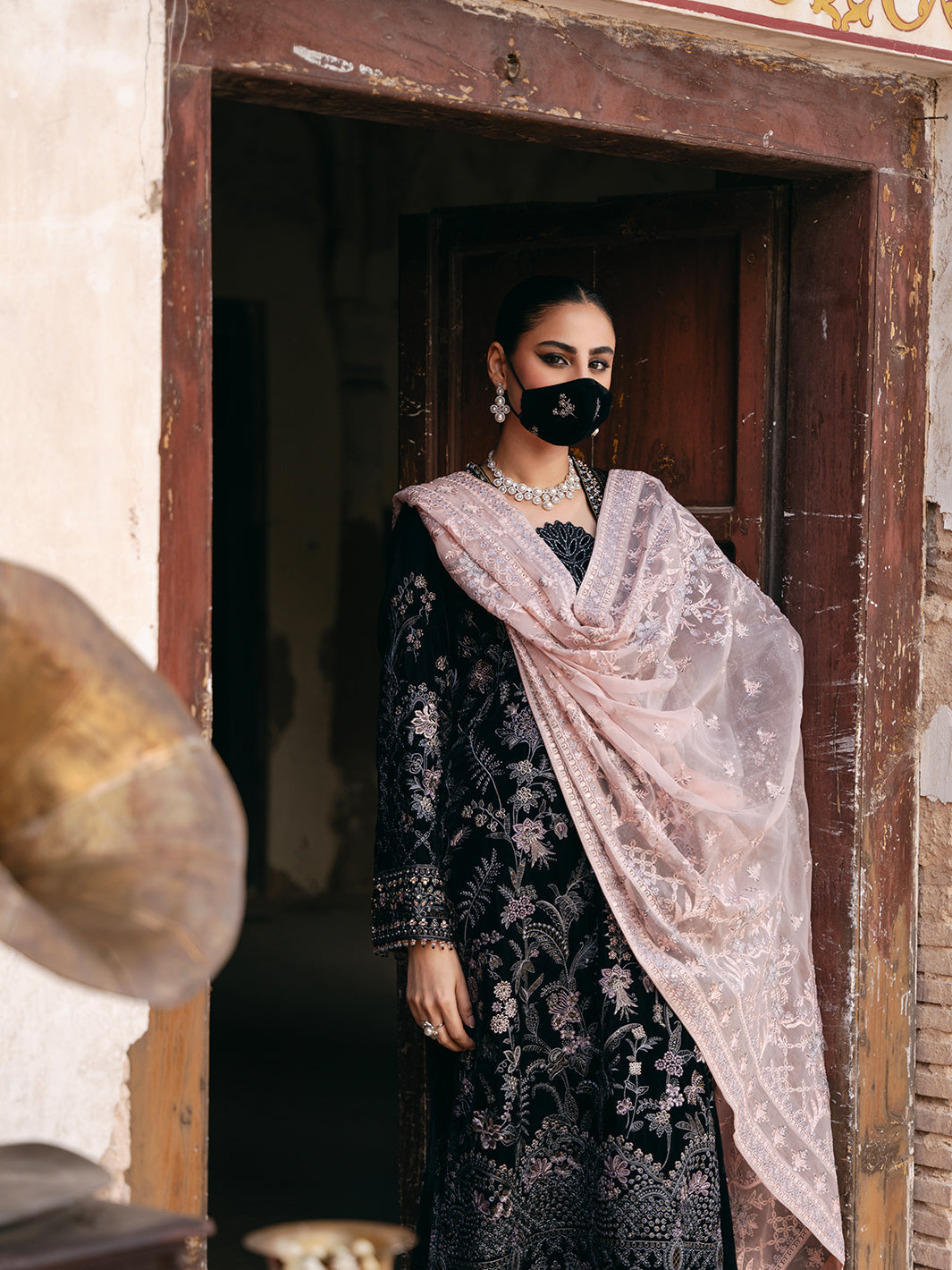 Flossie | Siara Velvet Formals | V-103 - A -  Flossie Ladies Clothes - Original Designer Dress - House of Maryam