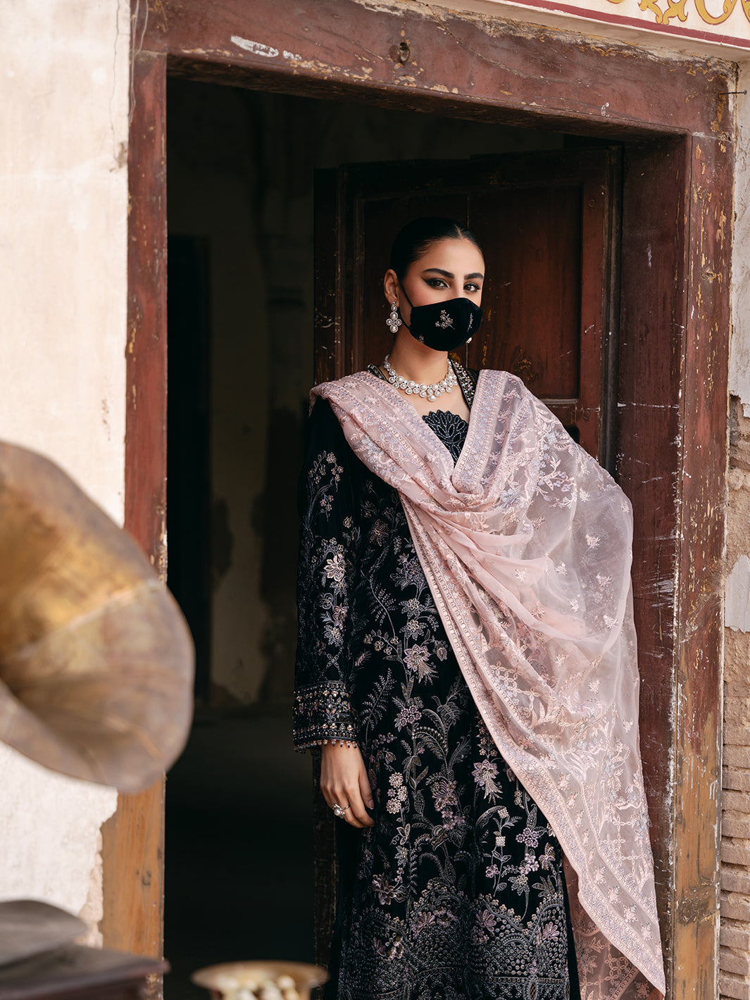 Flossie | Siara Velvet Formals | V-103 - A -  Flossie Ladies Clothes - Original Designer Dress - House of Maryam