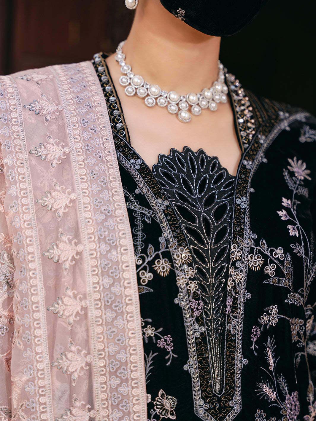 Flossie | Siara Velvet Formals | V-103 - A -  Flossie Ladies Clothes - Original Designer Dress - House of Maryam