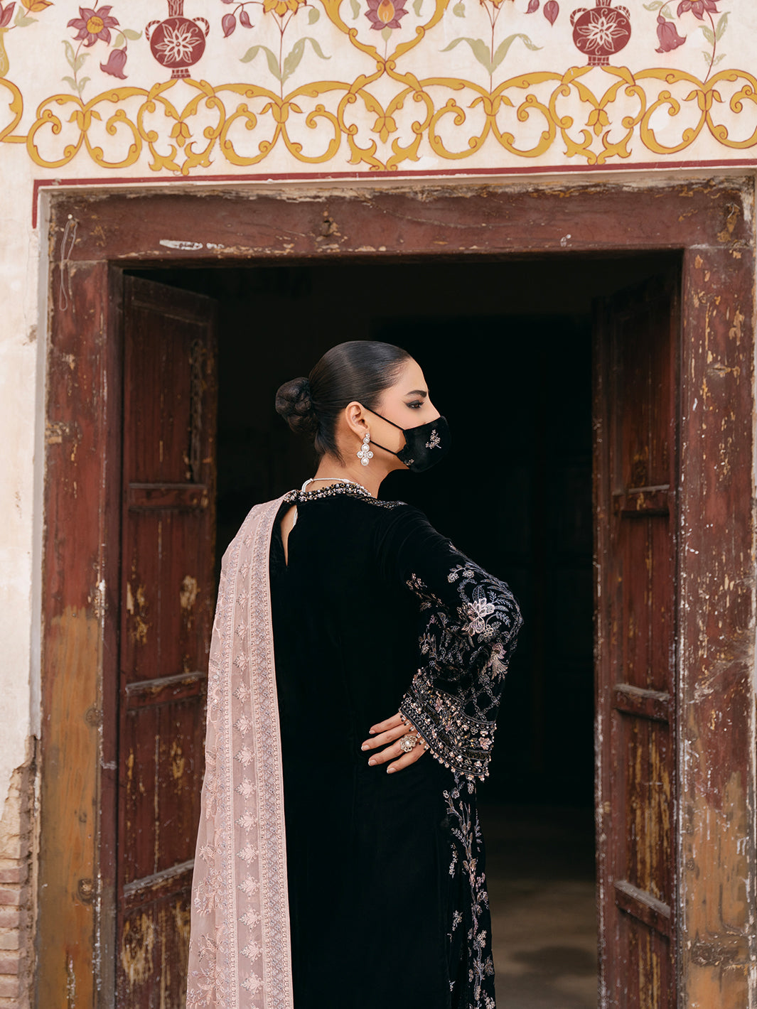 Flossie | Siara Velvet Formals | V-103 - A -  Flossie Ladies Clothes - Original Designer Dress - House of Maryam