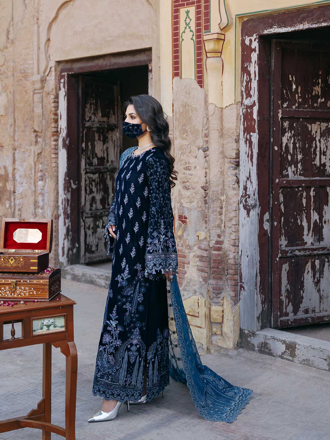 Flossie | Siara Velvet Formals | V-105 - A -  Flossie Ladies Clothes - Original Designer Dress - House of Maryam