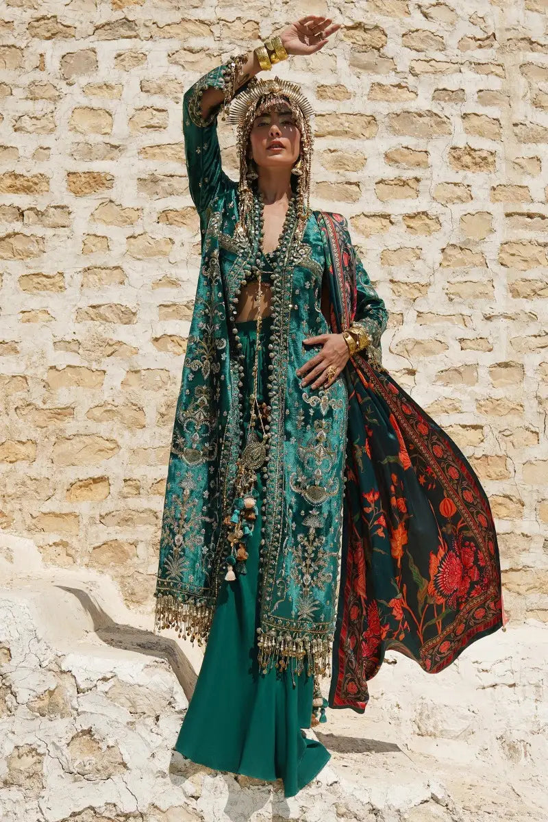 Sana Safinaz | Winter Luxury 23 | V231-002-CP -  Sana Safinaz Luxury - Original Designer Dress - House of Maryam