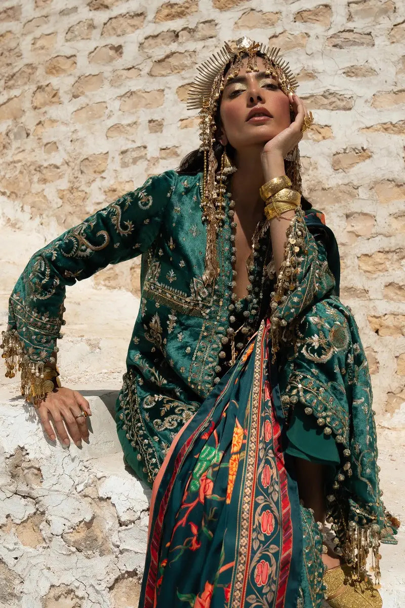 Sana Safinaz | Winter Luxury 23 | V231-002-CP -  Sana Safinaz Luxury - Original Designer Dress - House of Maryam