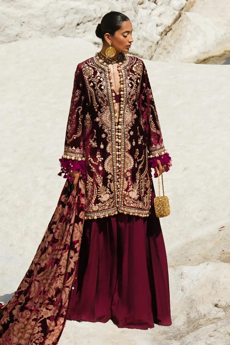 Sana Safinaz | Winter Luxury 23 | V231-003-CP -  Sana Safinaz Luxury - Original Designer Dress - House of Maryam