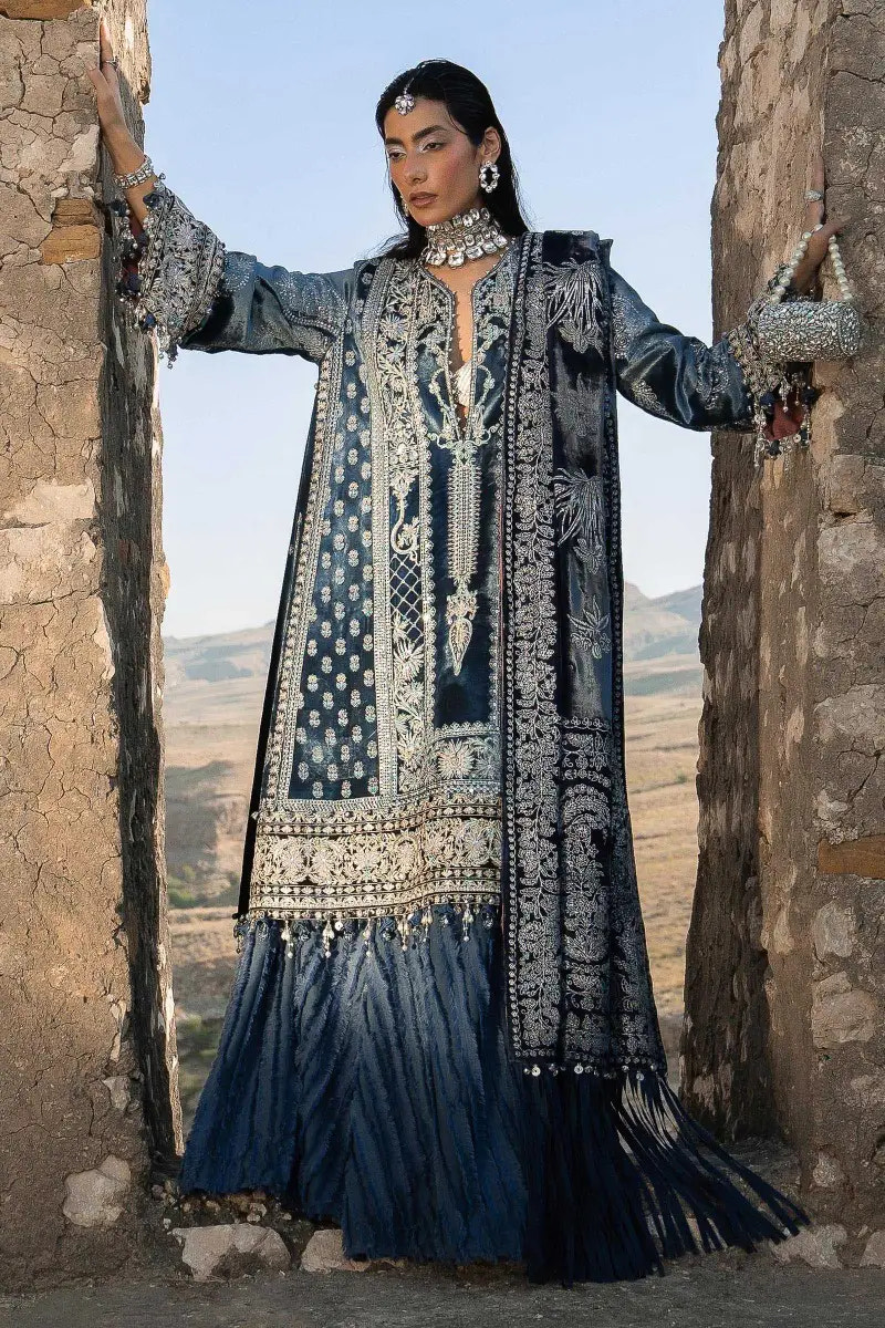 Sana Safinaz | Winter Luxury 23 | V231-005-CP -  Sana Safinaz Luxury - Original Designer Dress - House of Maryam