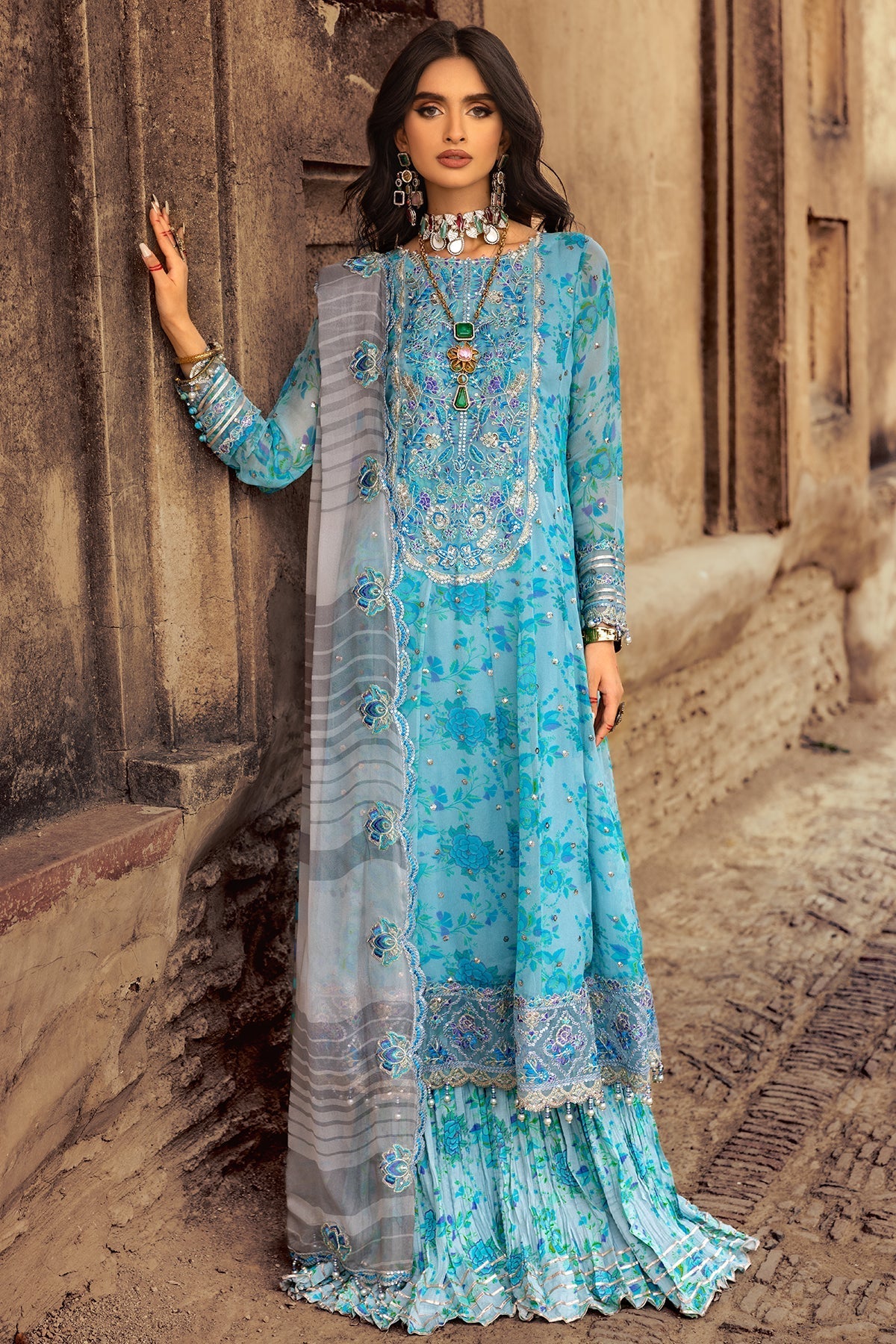 Charizma | Vasl Chiffon Collection | VSL25-10 -  Charizma Ladies Clothes - Original Designer Dress - House of Maryam