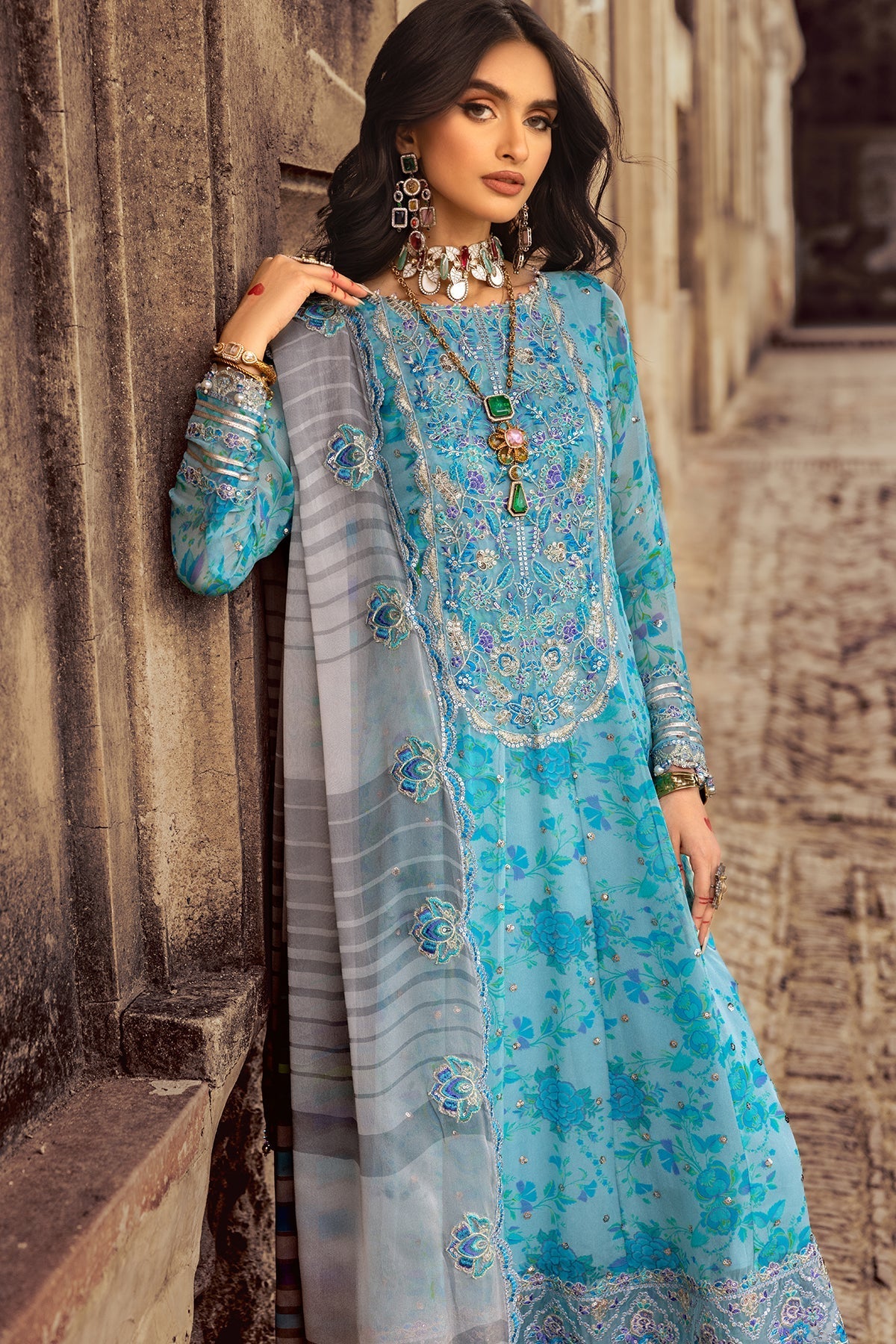 Charizma | Vasl Chiffon Collection | VSL25-10 -  Charizma Ladies Clothes - Original Designer Dress - House of Maryam