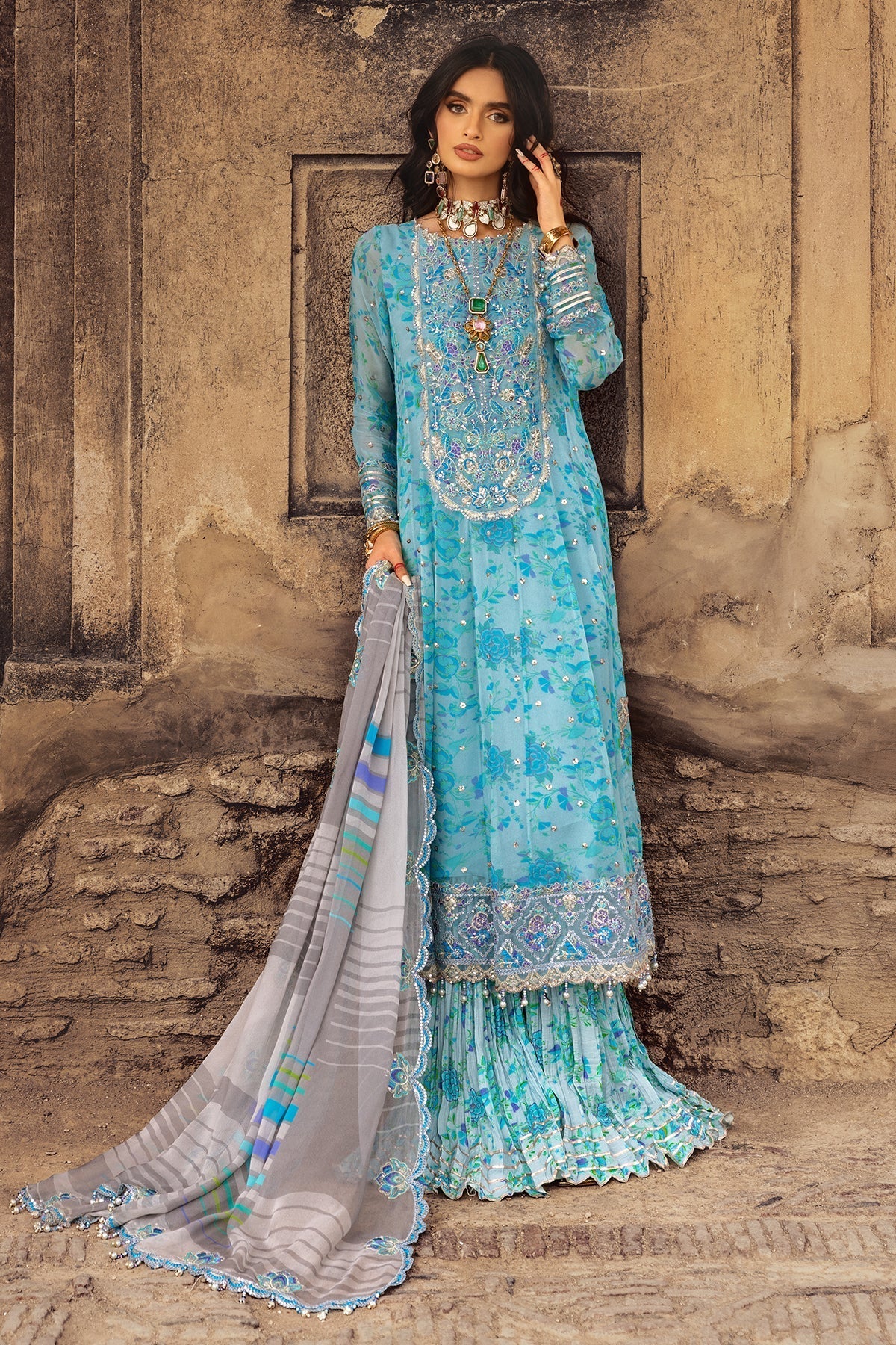 Charizma | Vasl Chiffon Collection | VSL25-10 -  Charizma Ladies Clothes - Original Designer Dress - House of Maryam