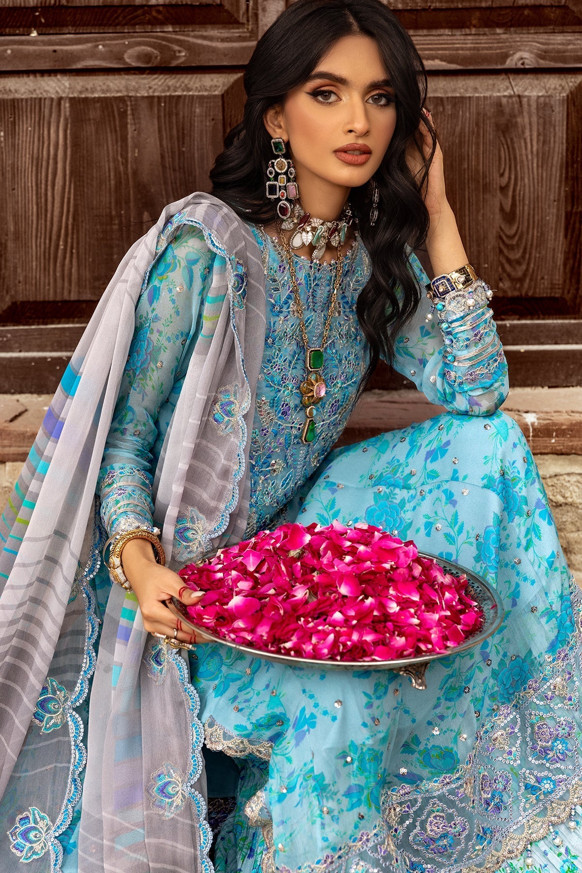 Charizma | Vasl Chiffon Collection | VSL25-10 -  Charizma Ladies Clothes - Original Designer Dress - House of Maryam