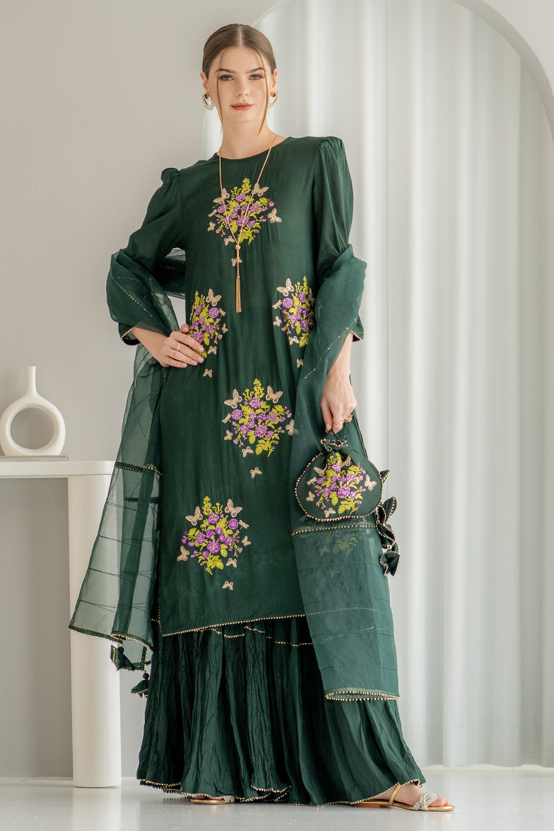 Ego | Diva Premium | EMERALD 3 PIECE -  Ego Luxury - Original Designer Dress - House of Maryam