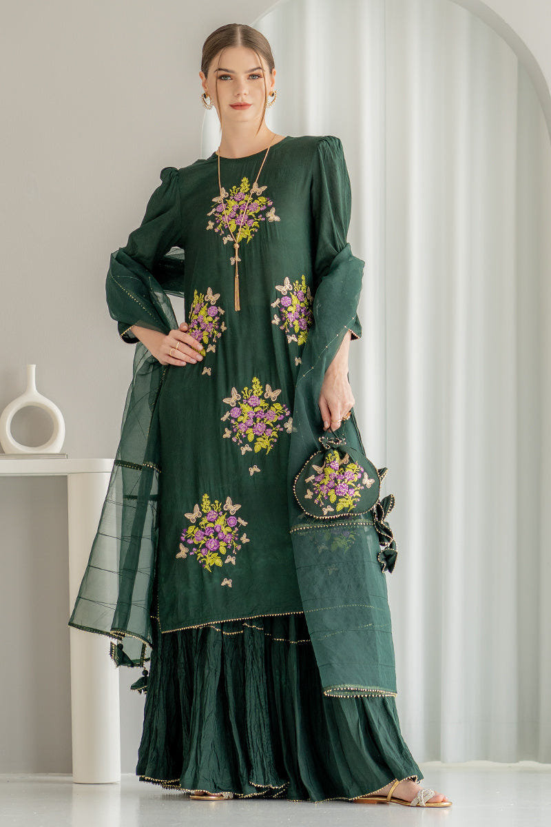 Ego | Diva Premium | EMERALD 3 PIECE -  Ego Luxury - Original Designer Dress - House of Maryam