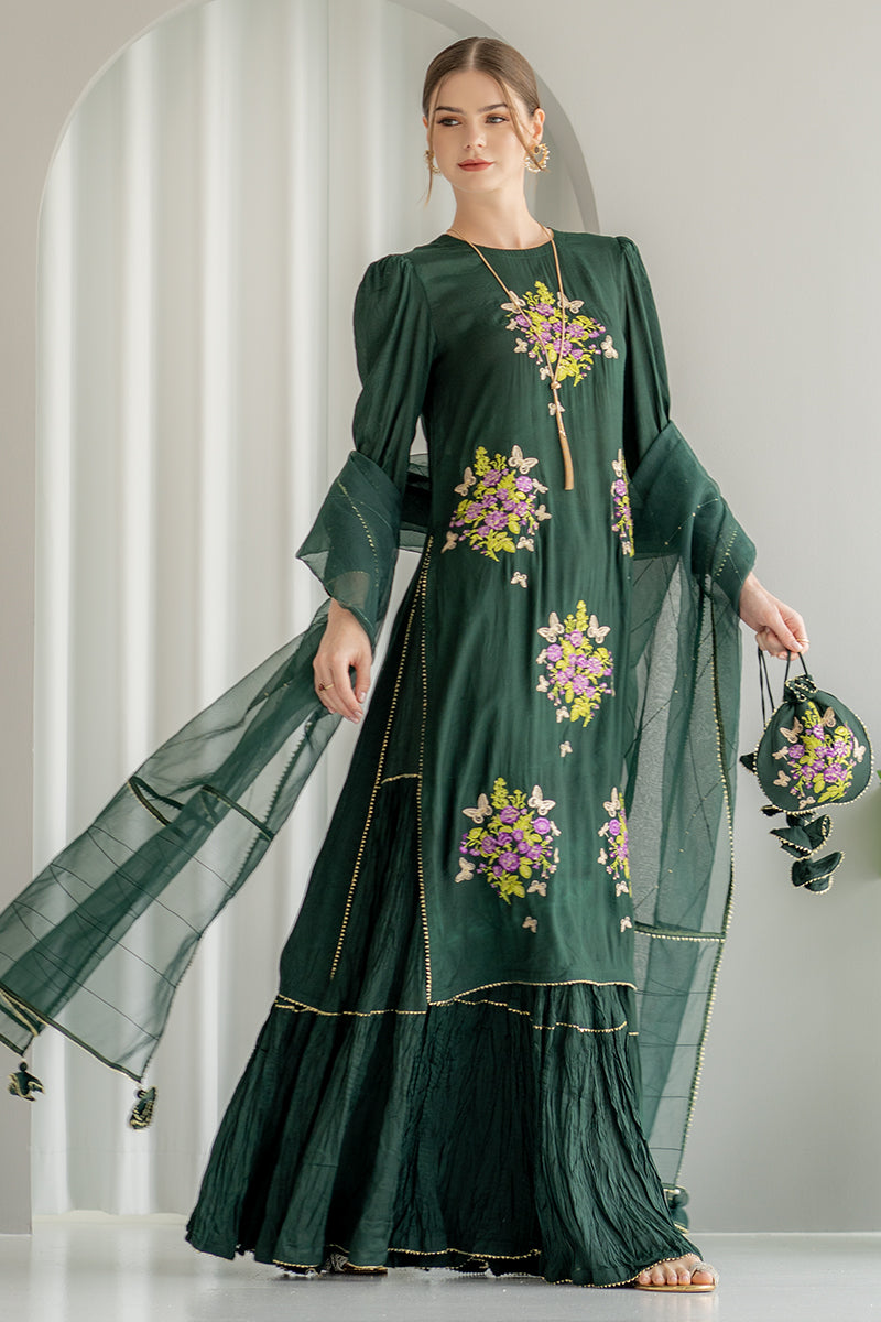 Ego | Diva Premium | EMERALD 3 PIECE -  Ego Luxury - Original Designer Dress - House of Maryam