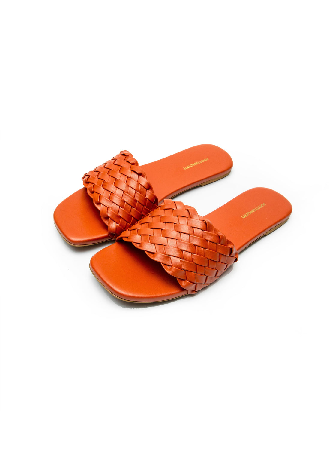 Weave Slides Orange by Designer House of Maryam - House of Maryam - Pakistani Designer Ethnic Wear in {{ shop.shopifyCountryName }}