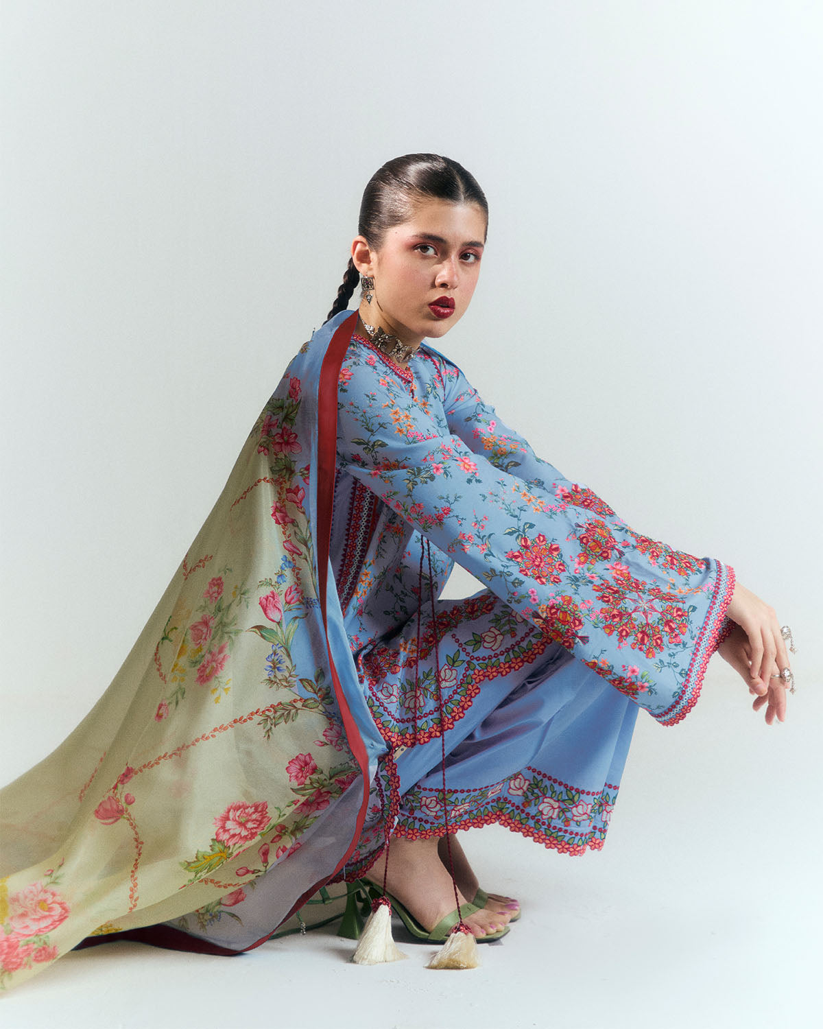 Jugnu | SS 25 |  Nyami -  Jugnu Ladies Clothes - Original Designer Dress - House of Maryam