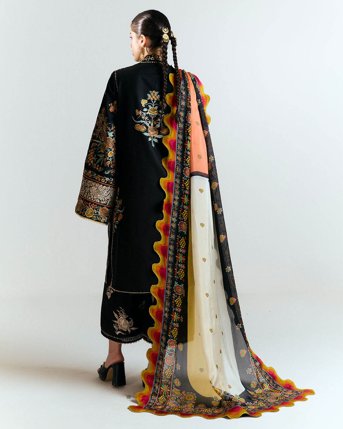 Jugnu | SS 25 |  Gulbar -  Jugnu Ladies Clothes - Original Designer Dress - House of Maryam