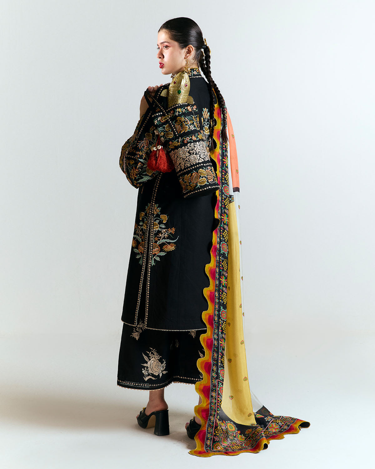 Jugnu | SS 25 |  Gulbar -  Jugnu Ladies Clothes - Original Designer Dress - House of Maryam