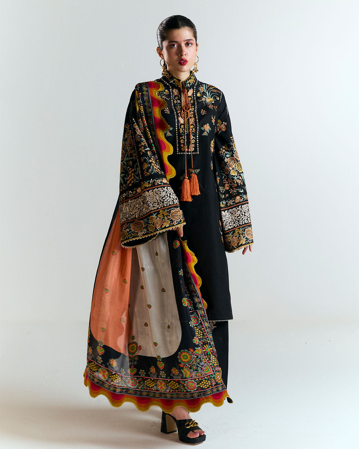 Jugnu | SS 25 |  Gulbar -  Jugnu Ladies Clothes - Original Designer Dress - House of Maryam