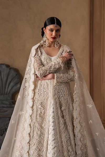 Afrozeh Seraphine royal white bridal gown and lehenga, photo 3