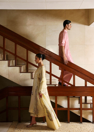Hussain Rehar I The Scent Luxury Pret 25 I Aven -  Hussain Rehar MensWear - Original Designer Dress - House of Maryam