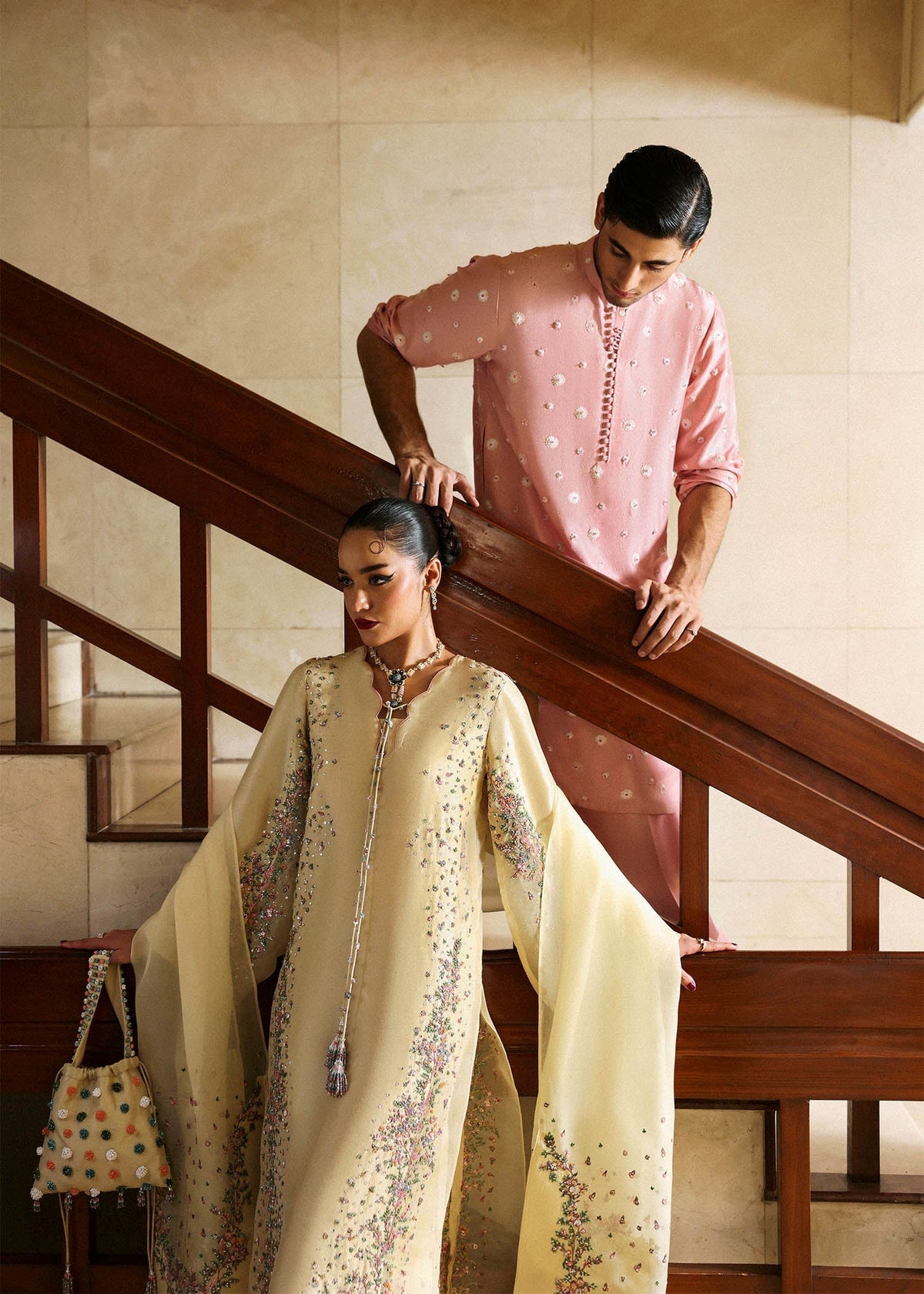 Hussain Rehar I The Scent Luxury Pret 25 I Aven -  Hussain Rehar MensWear - Original Designer Dress - House of Maryam