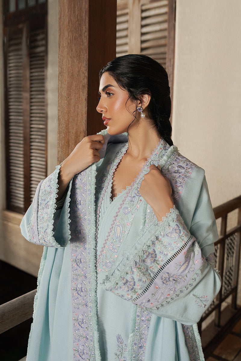 Afrozeh Orella ice blue karandi suit, photo 4