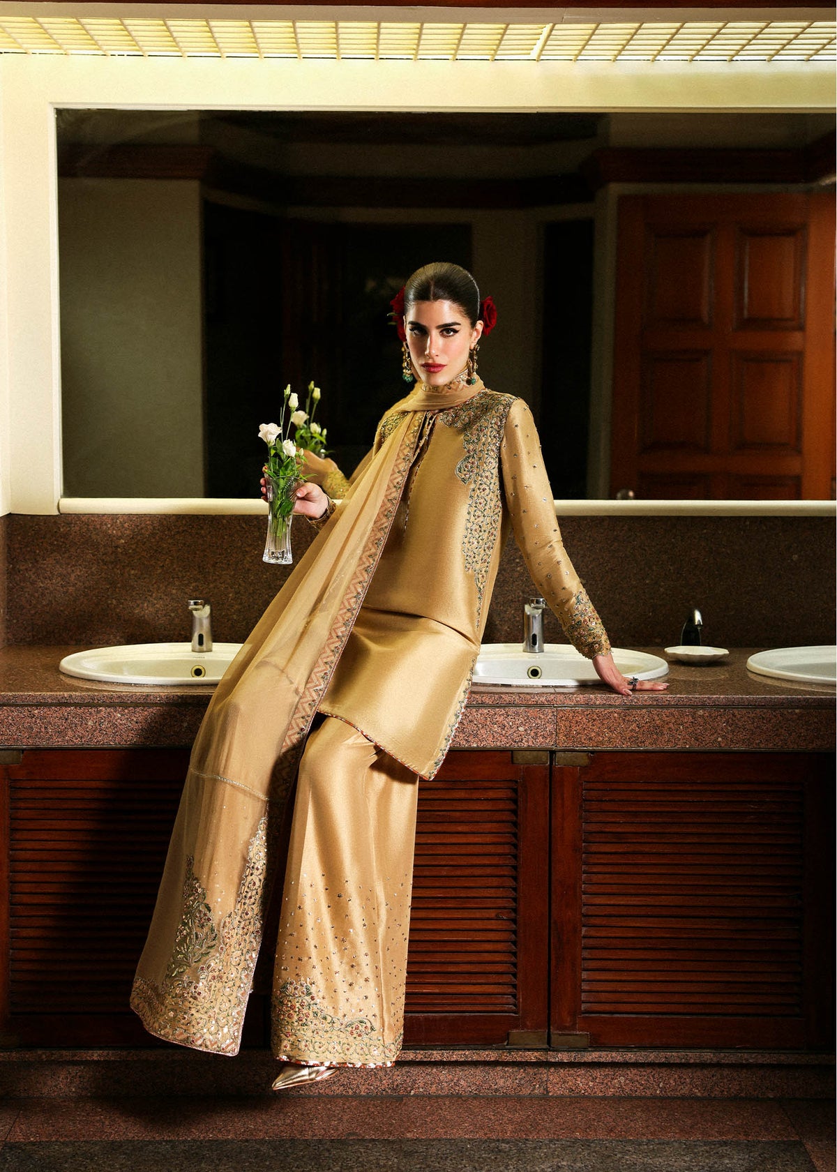 Hussain Rehar I The Scent Luxury Pret 25 I Delune -  Hussain Rehar Ladies Clothes - Original Designer Dress - House of Maryam