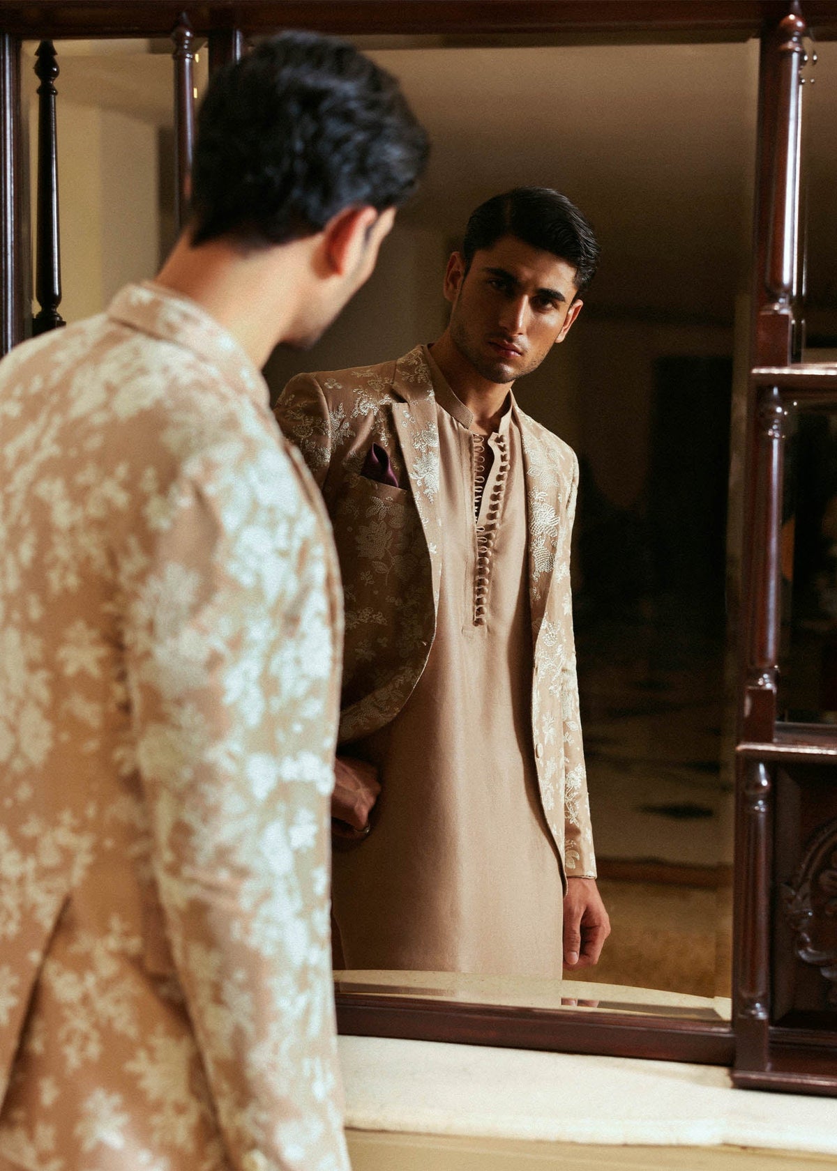 Hussain Rehar I The Scent Luxury Pret 25 I Sole -  Hussain Rehar MensWear - Original Designer Dress - House of Maryam
