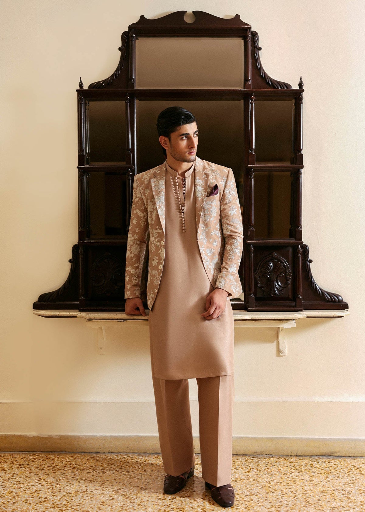 Hussain Rehar I The Scent Luxury Pret 25 I Sole -  Hussain Rehar MensWear - Original Designer Dress - House of Maryam