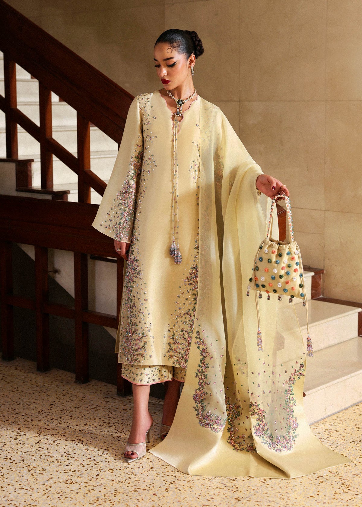 Hussain Rehar I The Scent Luxury Pret 25 I Ciel -  Hussain Rehar Ladies Clothes - Original Designer Dress - House of Maryam