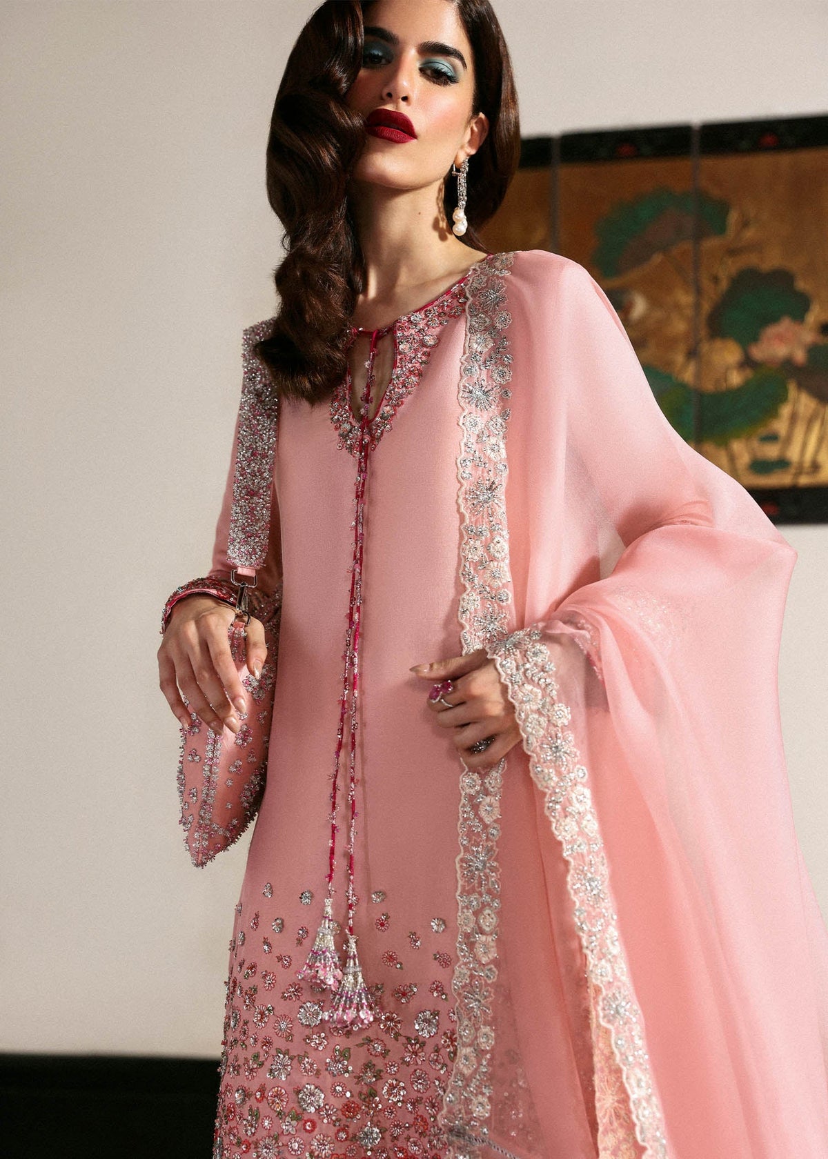 Hussain Rehar I The Scent Luxury Pret 25 I Evara -  Hussain Rehar Ladies Clothes - Original Designer Dress - House of Maryam