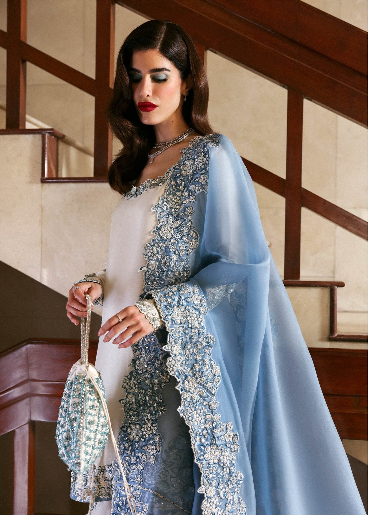 Hussain Rehar I The Scent Luxury Pret 25 I Virelle -  Hussain Rehar Ladies Clothes - Original Designer Dress - House of Maryam