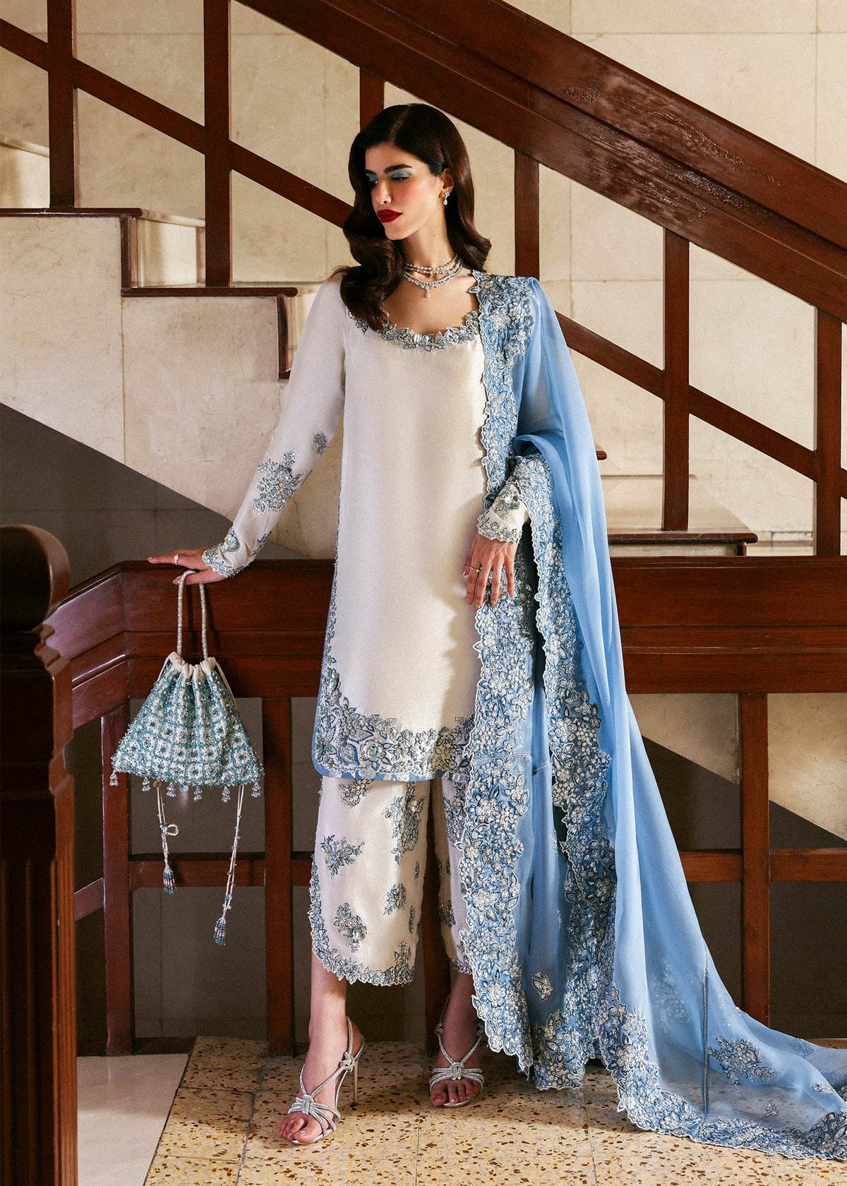 Hussain Rehar I The Scent Luxury Pret 25 I Virelle -  Hussain Rehar Ladies Clothes - Original Designer Dress - House of Maryam