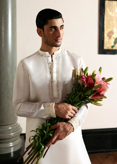 Hussain Rehar I The Scent Luxury Pret 25 I Vellin -  Hussain Rehar MensWear - Original Designer Dress - House of Maryam