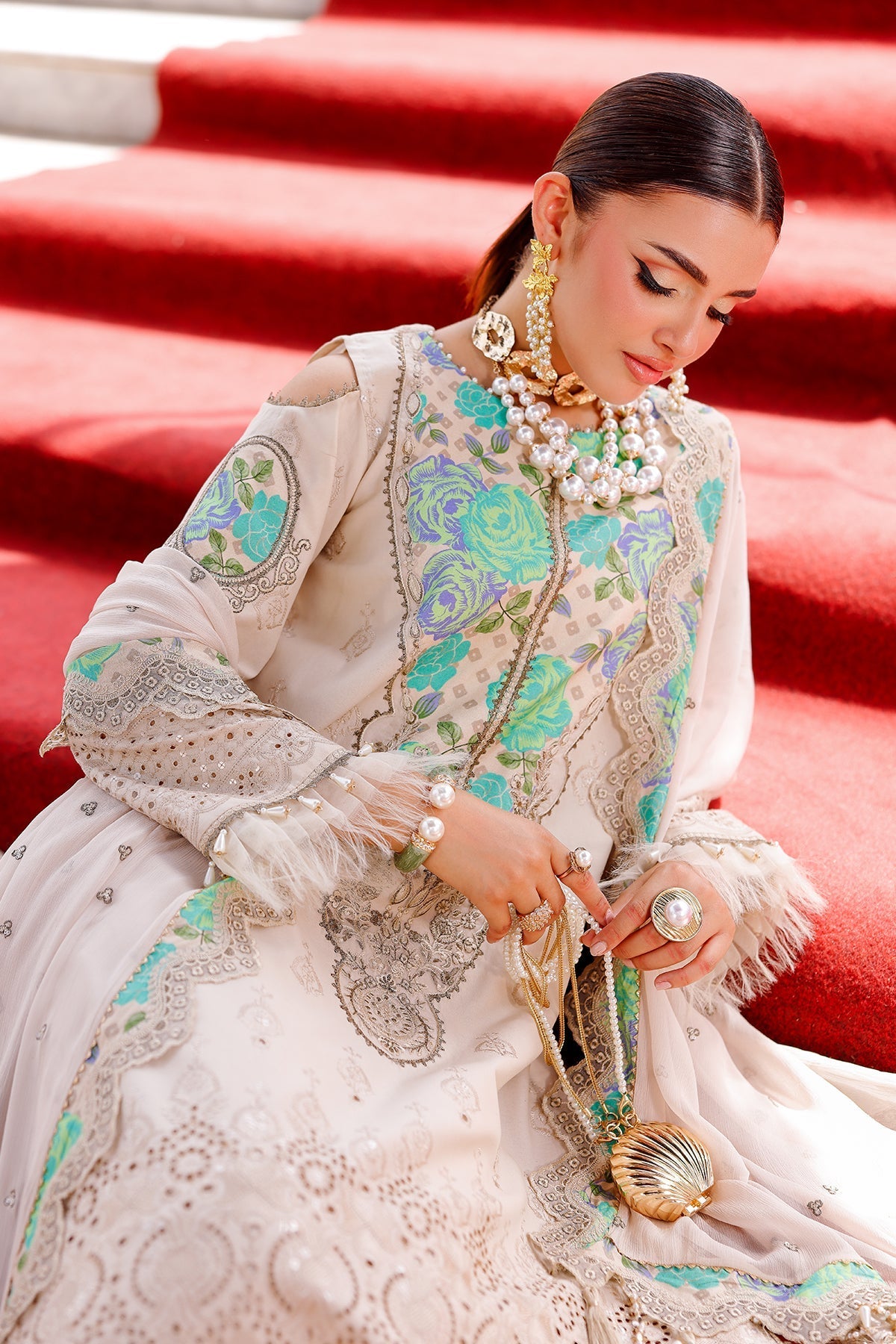 Charizma | Tabeer Lawn Vol 25 | CT5-11 -  Charizma Ladies Clothes - Original Designer Dress - House of Maryam
