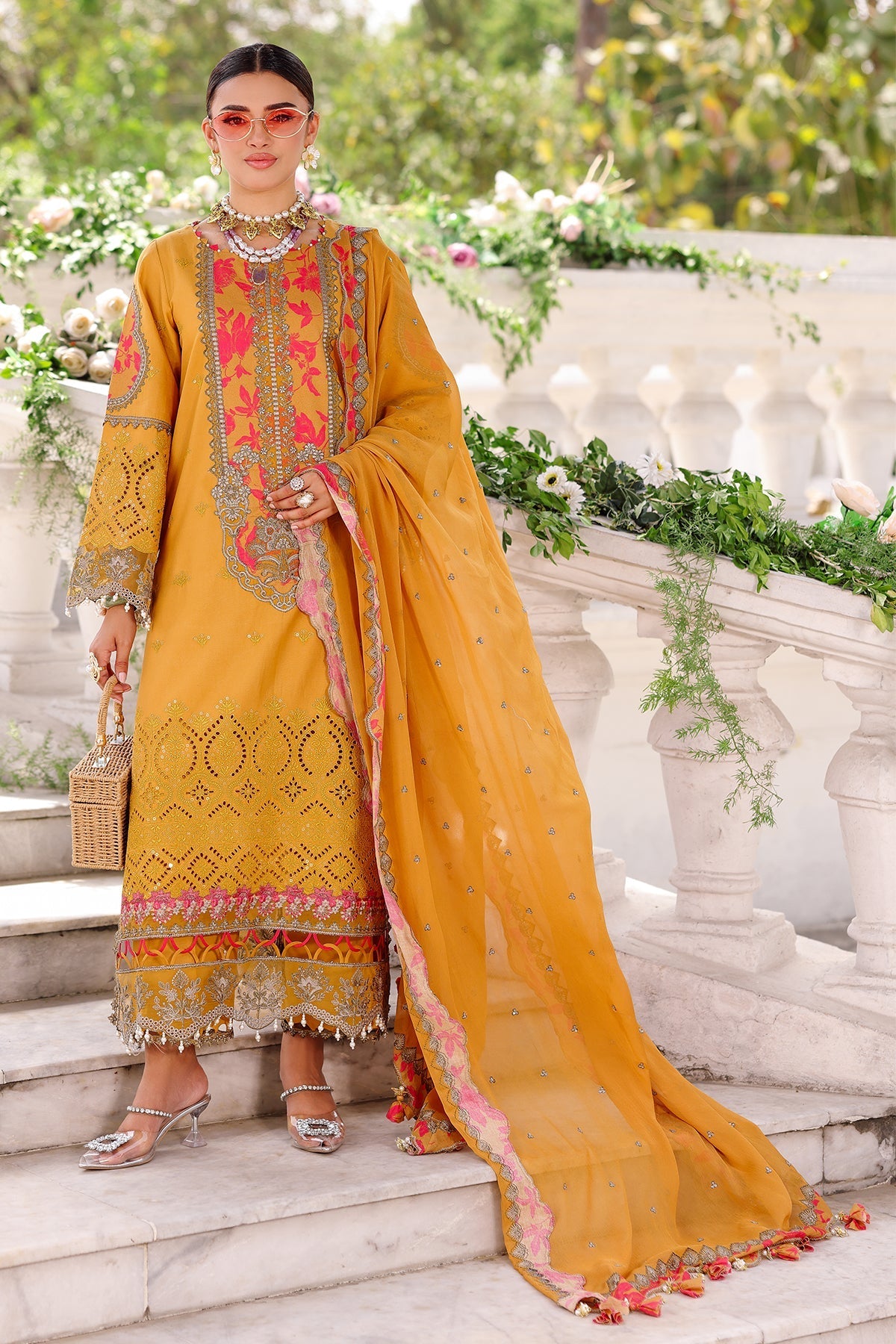 Charizma | Naranji Lawn 25 | CT5-13 -  Charizma Ladies Clothes - Original Designer Dress - House of Maryam