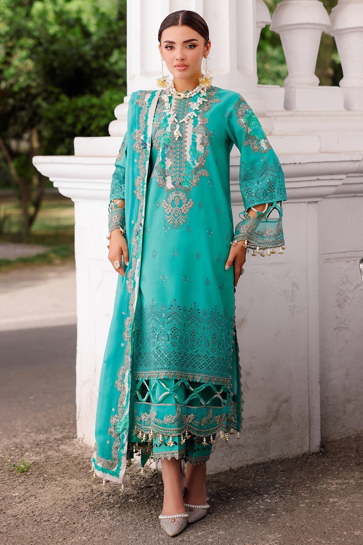 Charizma | Naranji Lawn 25 | CT5-15 -  Charzima Ladies Clothes - Original Designer Dress - House of Maryam