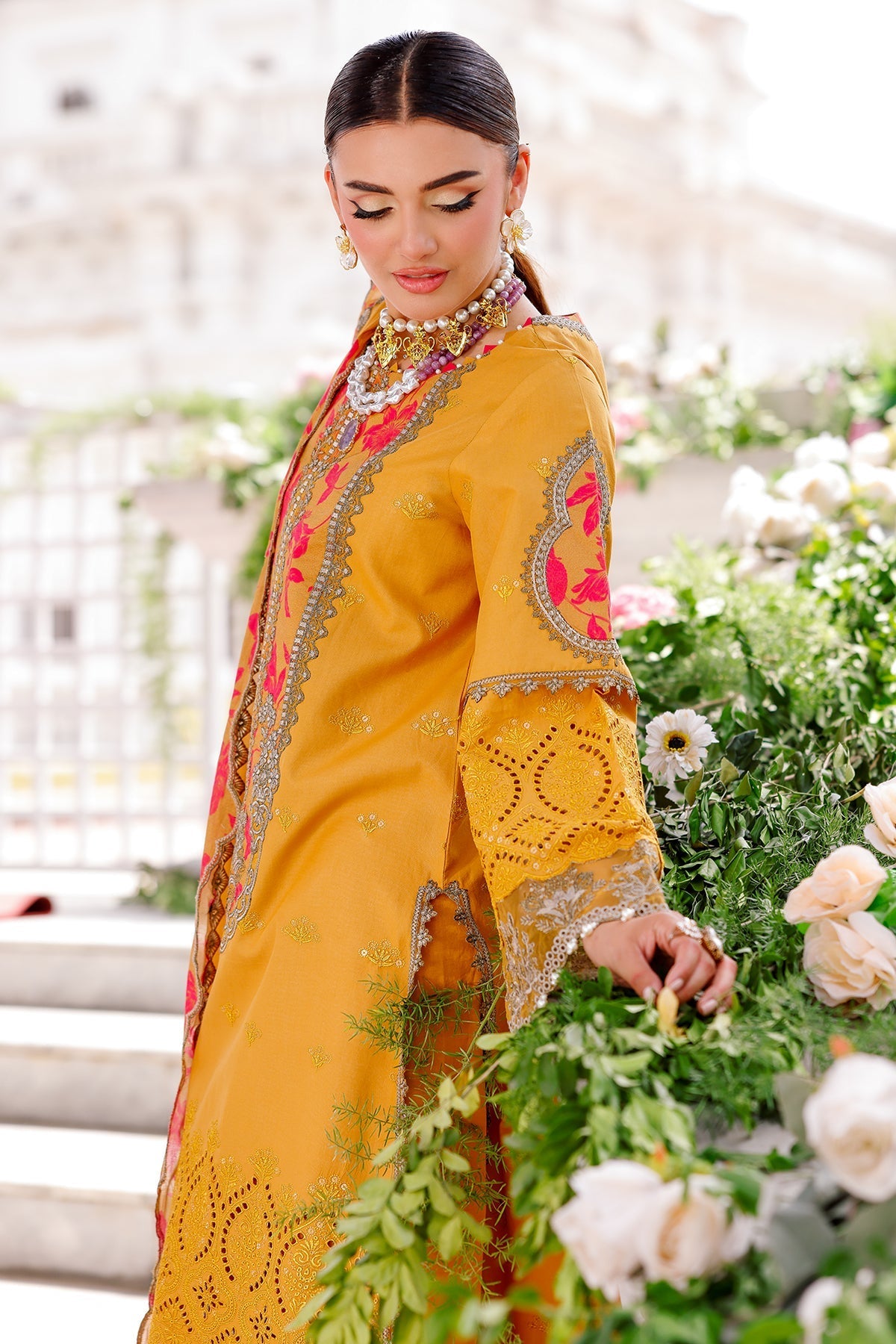 Charizma | Naranji Lawn 25 | CT5-13 -  Charizma Ladies Clothes - Original Designer Dress - House of Maryam
