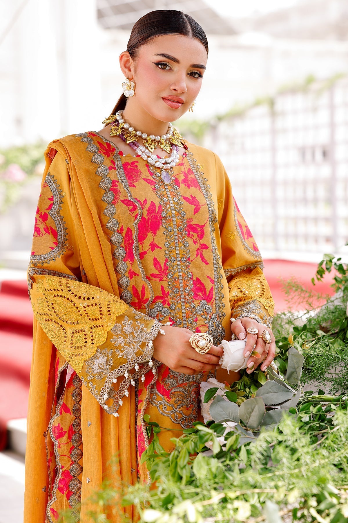 Charizma | Naranji Lawn 25 | CT5-13 -  Charizma Ladies Clothes - Original Designer Dress - House of Maryam