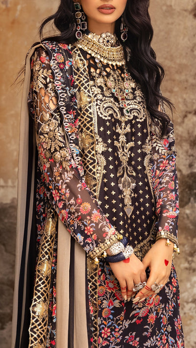 Charizma | Vasl Chiffon Collection | VSL25-09 -  Charizma Ladies Clothes - Original Designer Dress - House of Maryam