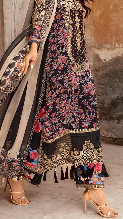 Charizma | Vasl Chiffon Collection | VSL25-09 -  Charizma Ladies Clothes - Original Designer Dress - House of Maryam