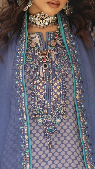 Charizma | Vasl Chiffon Collection | VSL25-07 -  Charzima Ladies Clothes - Original Designer Dress - House of Maryam