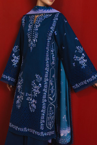Afrozeh Sablem midnight blue lawn suit, photo 3