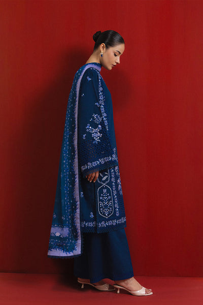 Afrozeh Sablem midnight blue lawn suit, photo 5