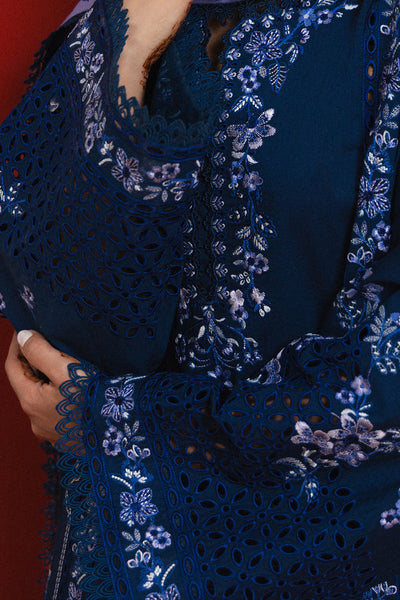 Afrozeh Sablem midnight blue lawn suit, photo 6