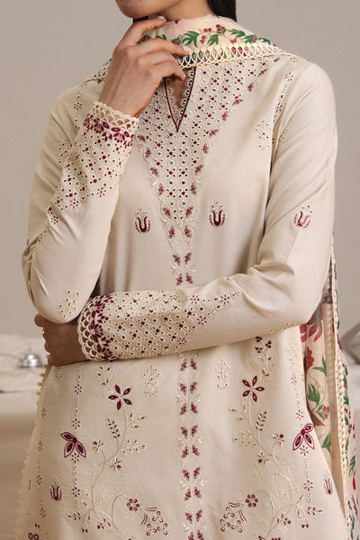 Afrozeh Blanche white lawn suit, photo 5