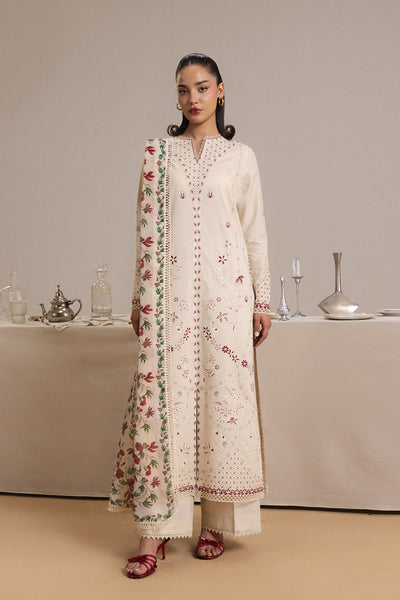 Afrozeh Blanche white lawn suit