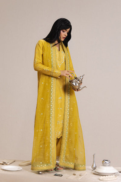 Afrozeh Rouge yellow lawn suit, photo 3