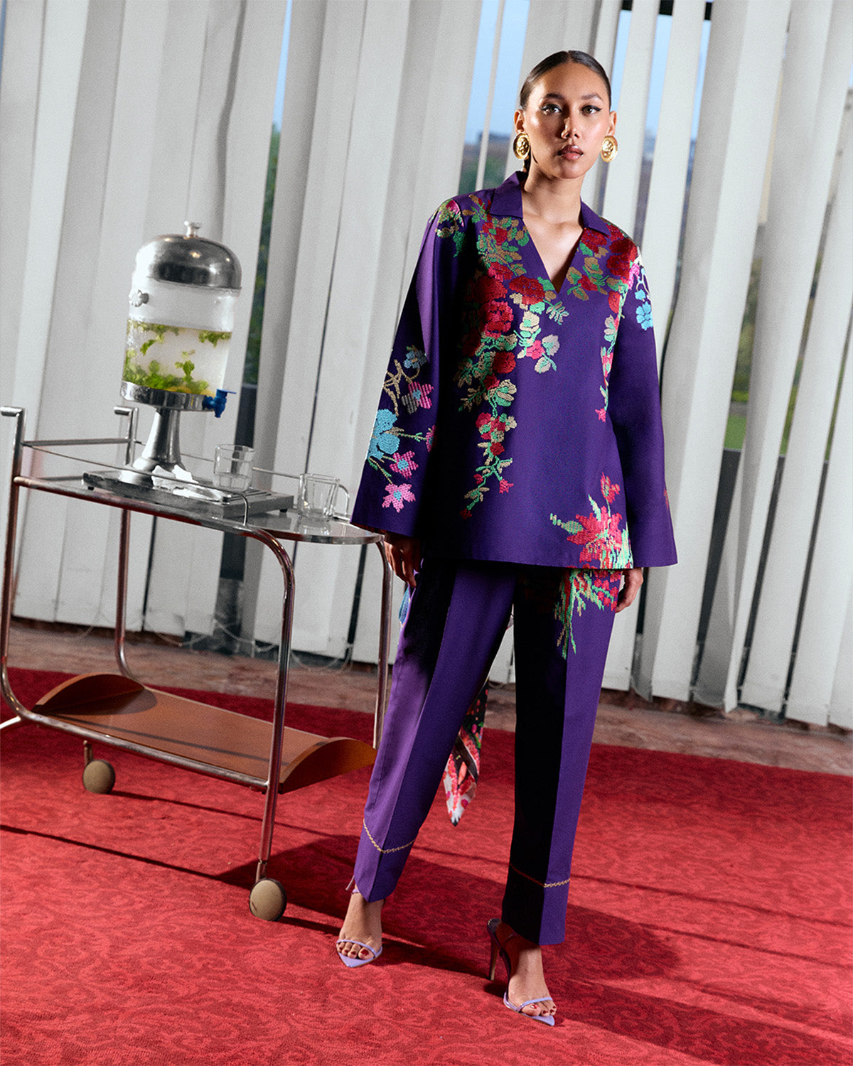 Jugnu | Summer Pret 25 | Sagnik - Scarf -  Jugnu Ladies Clothes - Original Designer Dress - House of Maryam