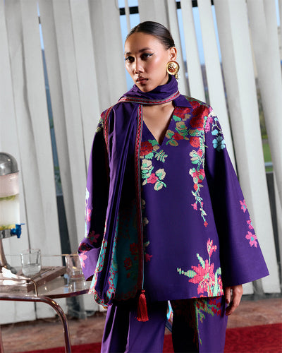 Jugnu | Summer Pret 25 | Sagnik - Scarf -  Jugnu Ladies Clothes - Original Designer Dress - House of Maryam