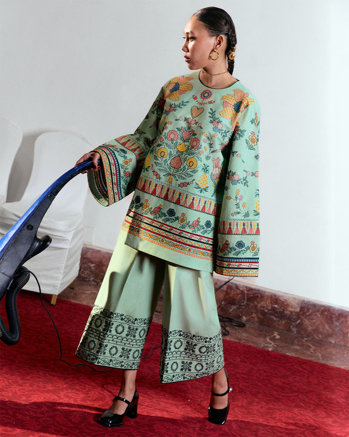 Jugnu | Summer Pret 25 | Dina -  Jugnu Ladies Clothes - Original Designer Dress - House of Maryam